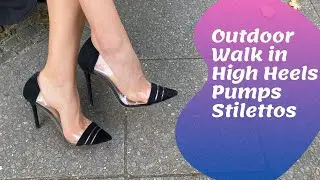 Outdoor walk ASMR with my Aldo Pumps High Heels (no background music)