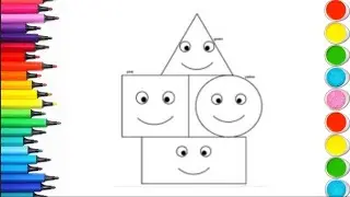 geometric shapes drawing shapes landscape outline drawing shapes for kids maths 2d shapes drawing