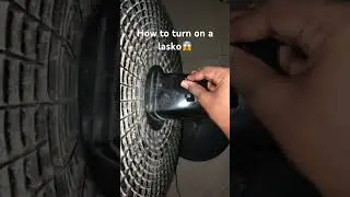 How to turn on a lasko fan😱