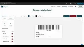 Generate Barcode Sticker Labels with Formatted Text &ndash; Free Web Tool!