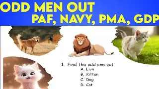 Verbal Intelligence Test Preparation 2024|Navy|PAF|PMA|GDP|AFNS|Odd Men Out MCQs|Bilal Ahmad