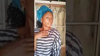 quick scarf head wrap tutorial for beginners #geletutorial #scarf