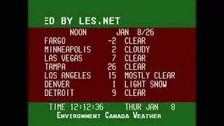 Winnipeg Weather Channel Archive - Jan 8th 2026 [Part 1]