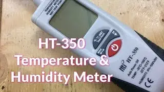 HT-350 Temperature & Humidity Meter Review | Reverse calculate CFM Output