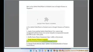 Fix Adobe Flash Player is blocked issue in Google Chrome on Windows 11/10/8/7