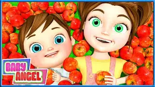 Five Red Apples 🖐️🍎🎵 & More favorite songs for children | Baby Angel - School Theater #nurseryrhymes