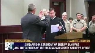 December 1, 2014 - Swearing In Ceremony Rockingham County Sheriff's Office