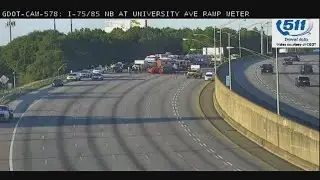 Wrong-way driver causes major wreck on I-75/85