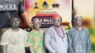 LAGOS POLICE ARREST FAKE 'OBI OF LAGOS' WITH 3 ACCOMPLICES BEFORE N1.5B PALACE UNVEILING