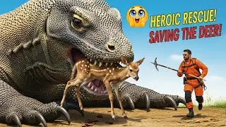 Giant Komodo Dragon ATTACKS Baby Deer&hellip; HEROIC RESCUE |  It's My World