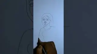 Easy Village Scenery Drawing #Village Woman Drawing #drawing #durga