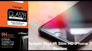 Spigen Glas.tR Slim HD Tempered Glass/Panzerglasfolie iPhone 7 Review mit Apple Leather Case