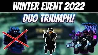 Winter Event 2022 DUO TRIUMPH! [Strategy in Description]| Roblox Tower Battles