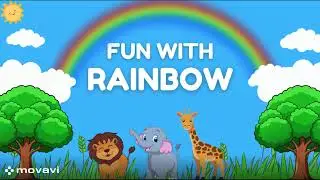 Rainbow Colors Rhyme 🌈 | Kids Learning Song | FunWithKids