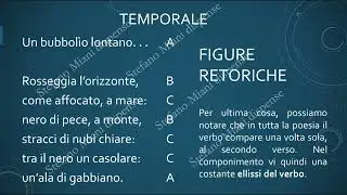 Temporale - Giovanni Pascoli - analisi formale - #figure #retoriche