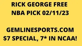 FREE NBA PICK February 11, 2023 from Rick George