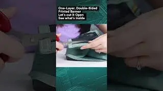 Slice Open to Check the One-Layer Fabric with Dual Designs #fabricprinting #customisedprinting