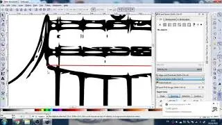 making a guitar template using inkscape (bc rich gunslinger)