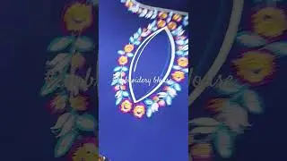 #embroidery #silk #simple //Sudha creations//