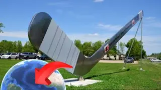 Huge Hockey Stick on Google Maps