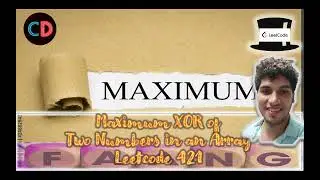 Maximum XOR of Two Numbers in an Array | Leeetcode 421 | Live coding session  🔥🔥🔥 | O(n) Easy