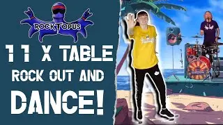 Rock Out and Dance: 11 Times Table Song | Rocktopus | Fun Just Dance Maths Song | 11 x Table