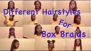 Different Hairstyles For Box Braids