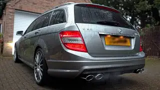 Mercedes-Benz C63 (W204) Cold Start & Exterior Driving | Secondary Decat vs Stock Exhaust