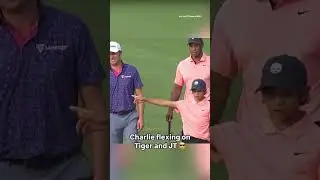 This Charlie Woods moment is unforgettable 😂💀