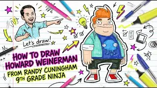 Draw Howard Weinerman in 10 Minutes! ⏱️ Randy Cunningham Ninja Character Drawing #cartoondrawing