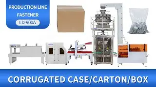 High Speed Automatic Opening Boxing Packing System For Hardware Fittings Screw Fastener