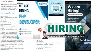 Test Engineer | UI/UX designer | developer | software testing and development jobs