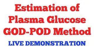 Estimation of plasma glucose by GOD POD method || #Biochemistry