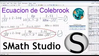 Ecuacion de Coolebrook Resuelta en SMath Studio
