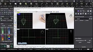 Origami Style Earring Design in Rhino | Easy Jewelry Modeling with Control Point & Loft