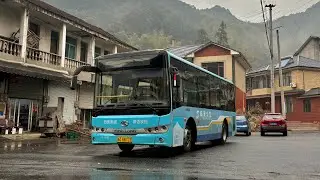 [POV] Rural bus that runs 3 times a day: route 845 bus in Hangzhou, China