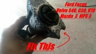How to remove and fix rear shock absorber mount Volvo, Ford Focus, Mazda 3