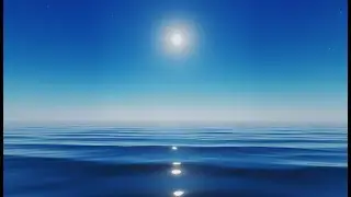 Fall Asleep On A Full Moon Night With Calming Wave Sounds - Relaxing Screensaver Background