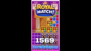 Royal Match Level 1569 - Super Hard Level - No Boosters Gameplay
