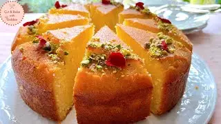 Semolina Cake recipe / Soft Ravani cake
