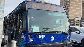2022 Novabus LFS &ldquo;Conehead&rdquo; #8835 Q46 to Lake Success departing Kew Gardens
