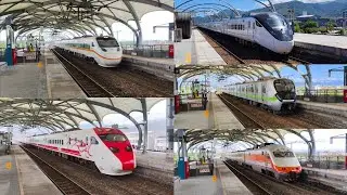 【総集編、130km/h超限定】2025撮影の台湾鉄道“TR”色々列車たちジョイント音入り超高速通過集“最遅127km/h”[速度付き]