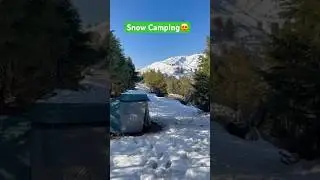 Snow ⛄️ Camping😍😎✌️🏕️#camping #campinginsnow
