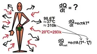 Physics 24  Heat Transfer: Radiation (26 of 34) Heat Radiation From The Skin