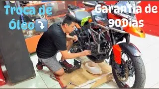 Troca de óleo e perda da garantia q ja tava perdida Zontes t350x!! #zontes #zontest350x #zontes350r