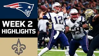 Patriots vs. Saints | NFL Week 2 Game Highlights