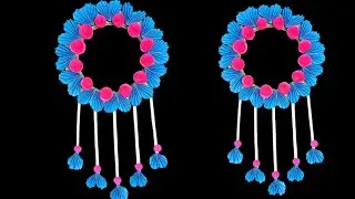 Unique paper flower wall hanging ideas wall decor Paper flower wall hanging 