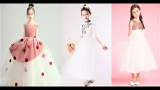 Little Girl White Colour Frocks and Colour Combinations || White Frock Design