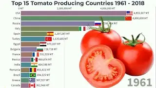 Top 15 Tomato Producing Countries 1961 - 2018