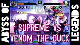 Abyss of Legends - Symbiote Supreme vs Venom The Duck